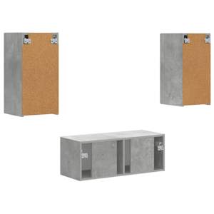 Sestava TV skříněk 6 pcs Betonově šedá kompozitní dřevo - obrázek 8