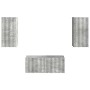 Sestava TV skříněk 6 pcs Betonově šedá kompozitní dřevo - obrázek 7