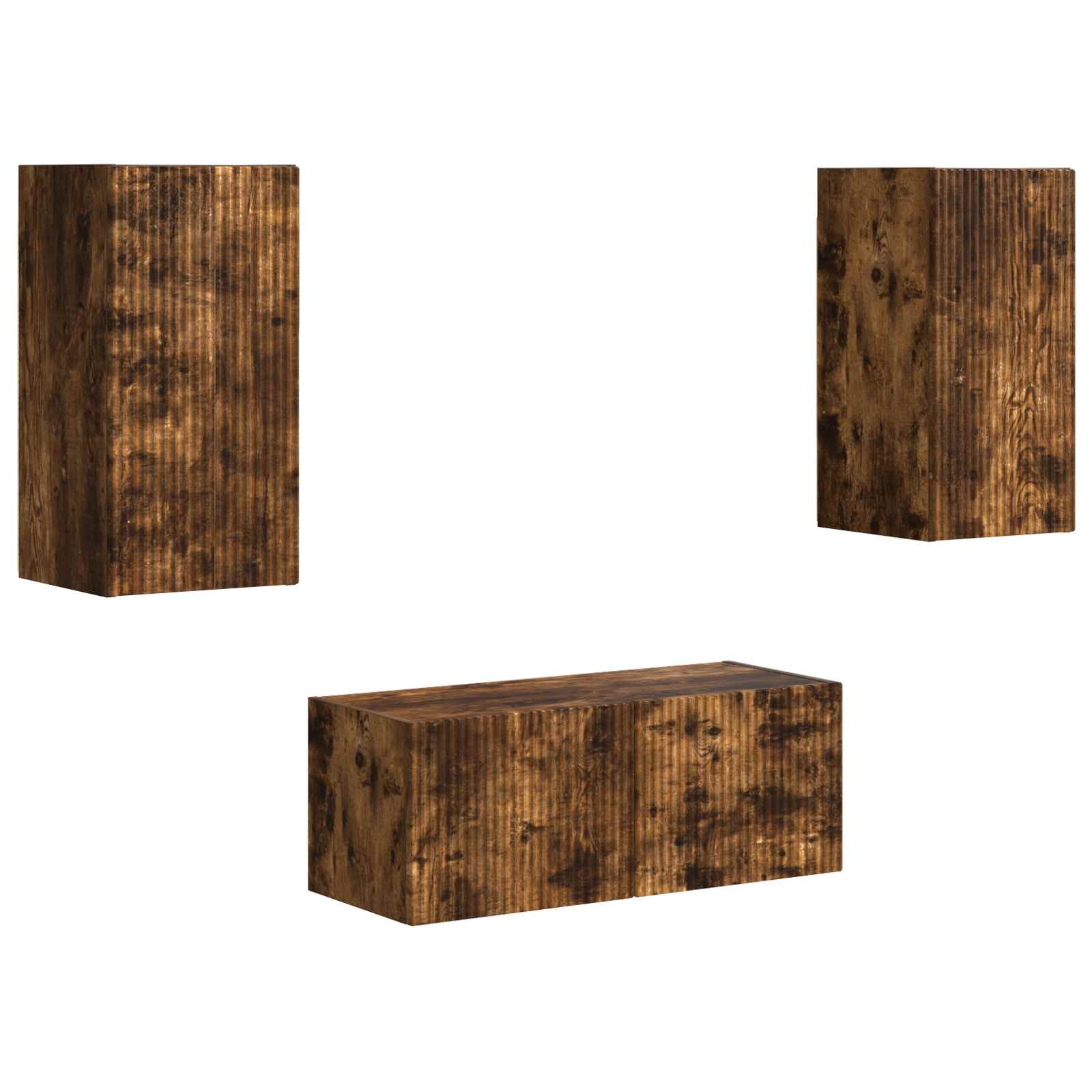 Thumbnail - vidaXL TV-Schrankset 6 pcs Geräucherte Eiche Holzwerkstoff