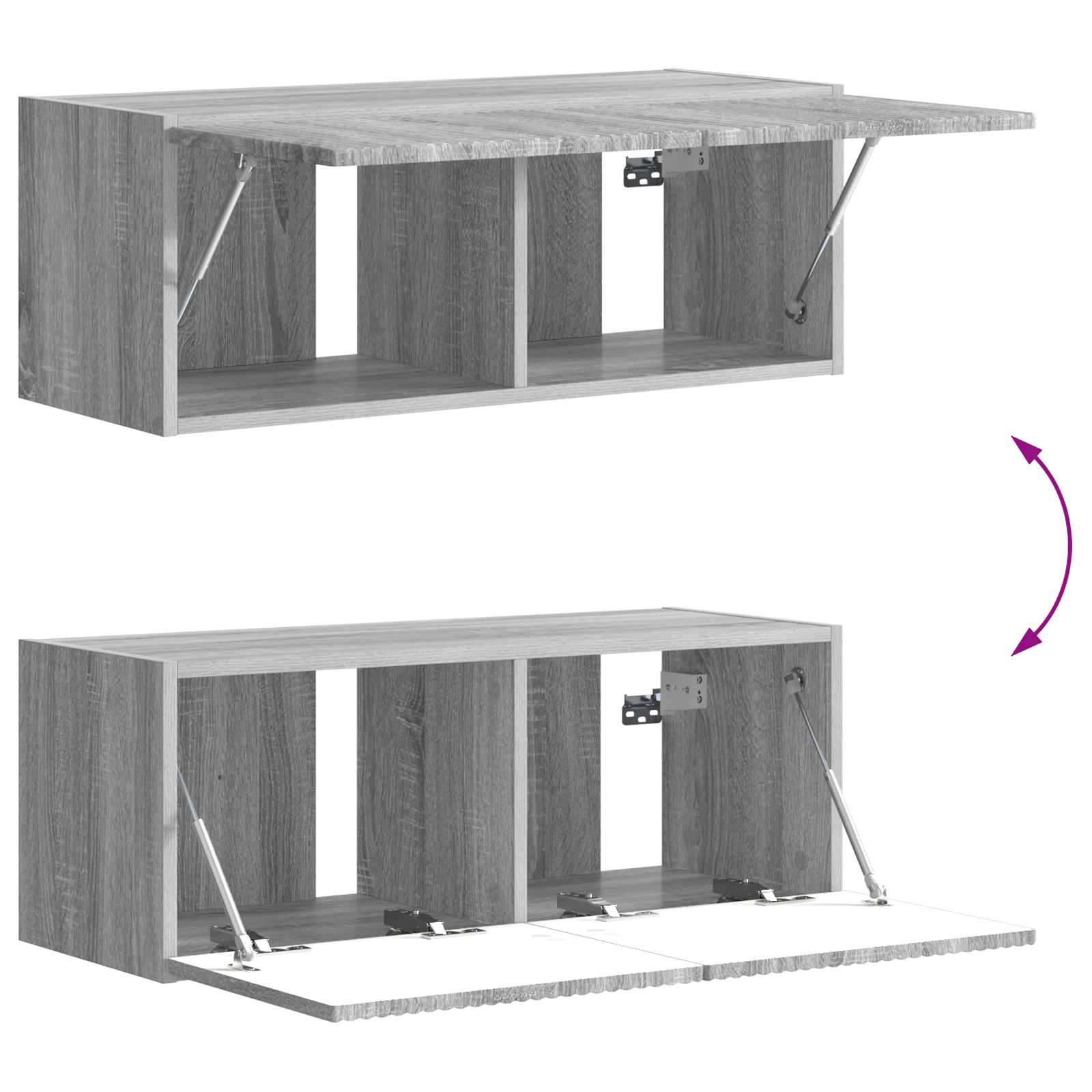 Telerikapi komplekt 6 pcs Hall Sonoma Tehispuit 56 Kõik vajalik sinu aeda ja koju! Telerikapi komplekt 6 pcs Hall Sonoma Tehispuit - Image 10