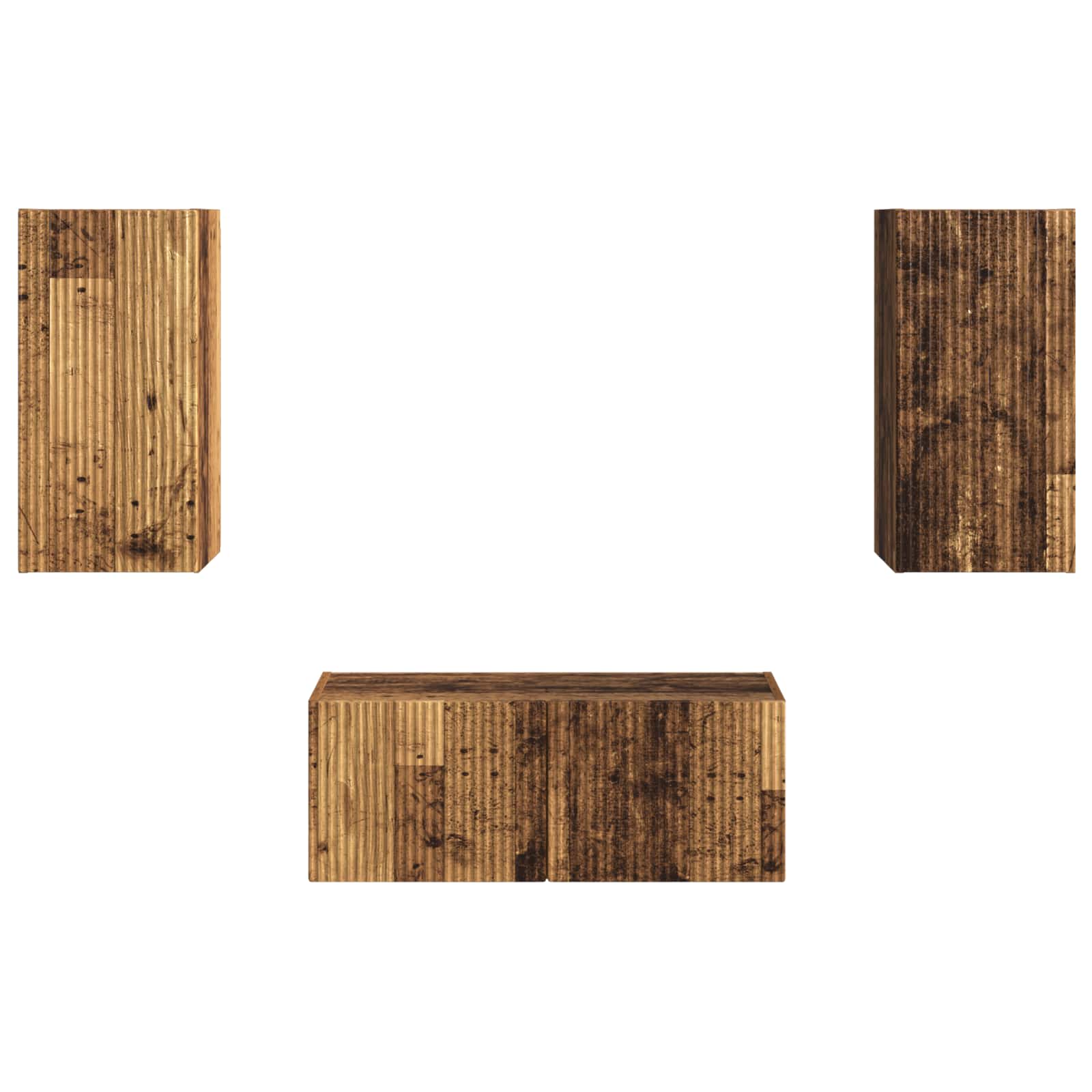 Telerikapi komplekt 6 pcs Vana puit Tehispuit 53 Kõik vajalik sinu aeda ja koju! Telerikapi komplekt 6 pcs Vana puit Tehispuit - Image 7