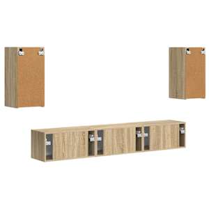 Sestava TV skříněk Nástěnný 5 pcs Sonoma dub kompozitní dřevo - obrázek 8