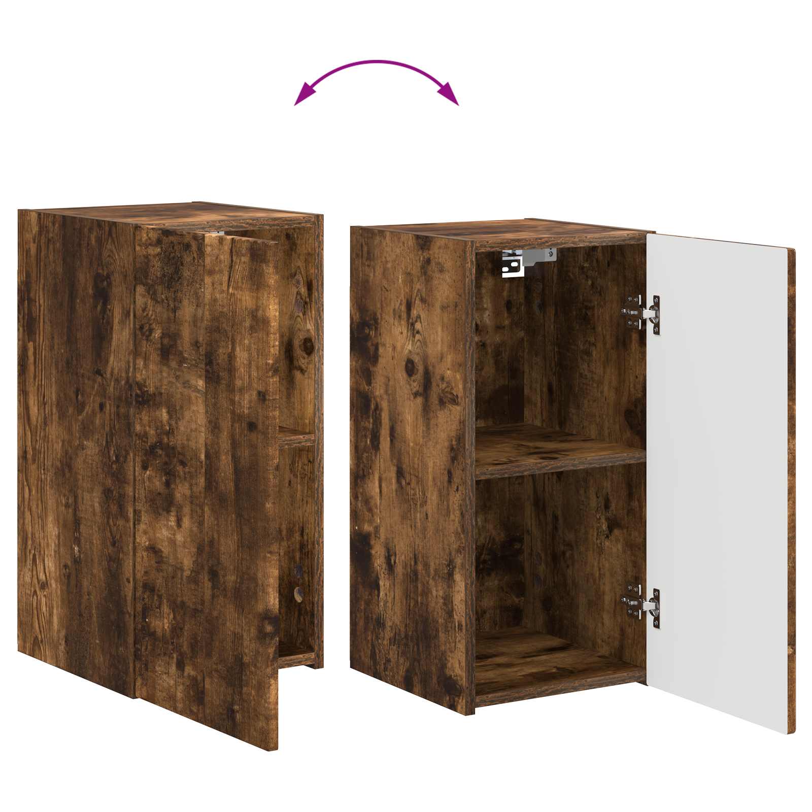 Telerikapi komplekt 5 pcs Suitsetatud tamm Tehispuit 57 Kõik vajalik sinu aeda ja koju! Telerikapi komplekt 5 pcs Suitsetatud tamm Tehispuit - Image 11