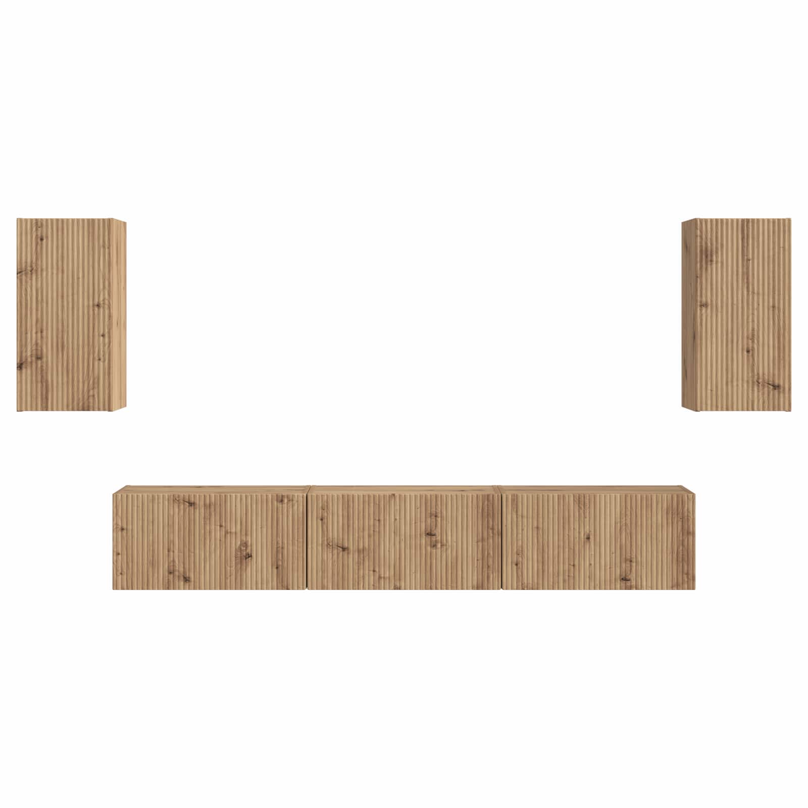 Telerikapi komplekt 5 pcs Käsitööpuu Tehispuit 53 Kõik vajalik sinu aeda ja koju! Telerikapi komplekt 5 pcs Käsitööpuu Tehispuit - Image 7