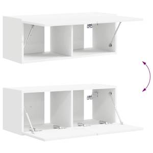 Sestava TV skříněk Nástěnný 5 pcs Bílá kompozitní dřevo - obrázek 13