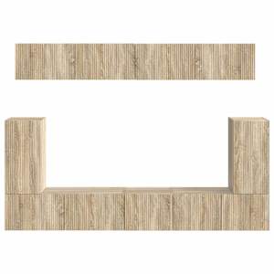Sestava TV skříněk Nástěnný 5 pcs Sonoma dub kompozitní dřevo - obrázek 9