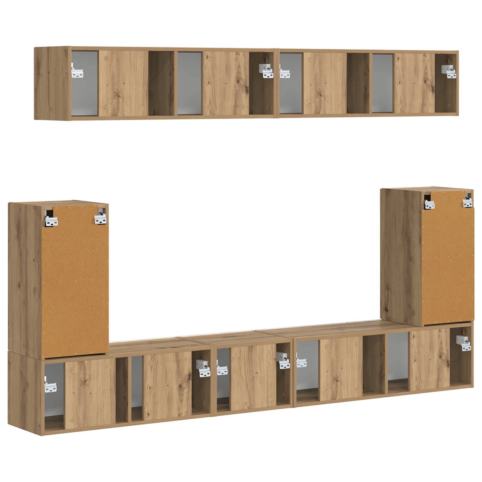 Telerikapi komplekt 5 pcs Käsitööpuu Tehispuit 33 Kõik vajalik sinu aeda ja koju! Telerikapi komplekt 5 pcs Käsitööpuu Tehispuit - Image 10