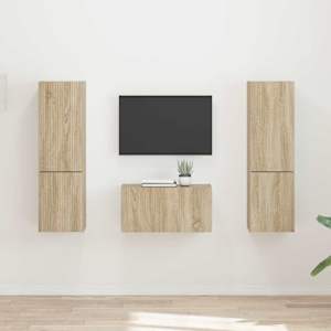 Sestava TV skříněk 5 pcs Sonoma dub kompozitní dřevo - obrázek 1