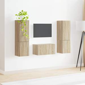 Sestava TV skříněk 5 pcs Sonoma dub kompozitní dřevo - obrázek 4