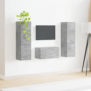 Sestava TV skříněk 5 pcs Betonově šedá kompozitní dřevo - obrázek 4