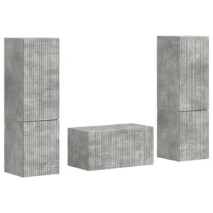 Sestava TV skříněk 5 pcs Betonově šedá kompozitní dřevo - obrázek 2