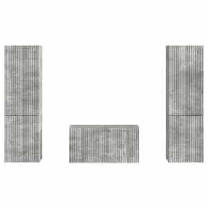 Sestava TV skříněk 5 pcs Betonově šedá kompozitní dřevo - obrázek 8