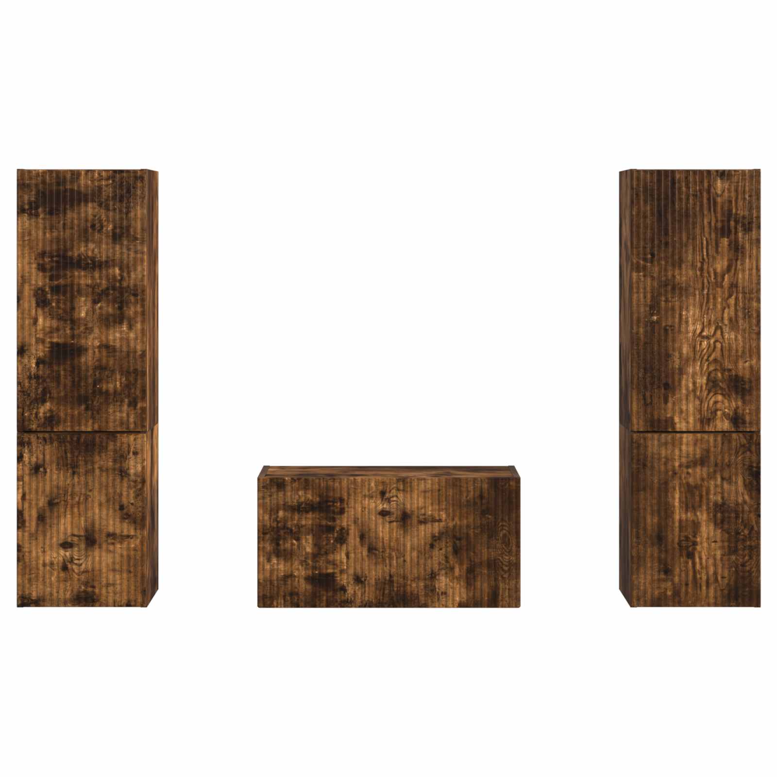 Telerikapi komplekt 5 pcs Suitsetatud tamm Tehispuit 8 Kõik vajalik sinu aeda ja koju! Telerikapi komplekt 5 pcs Suitsetatud tamm Tehispuit - Image 8