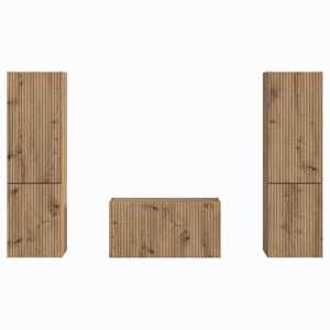 Sestava TV skříněk 5 pcs Artisanový dub kompozitní dřevo - obrázek 8