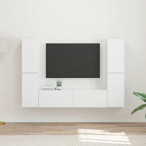 Sestava TV skříněk 6 pcs Bílá kompozitní dřevo - obrázek 1
