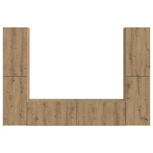 Sestava TV skříněk 6 pcs Artisanový dub kompozitní dřevo - obrázek 7