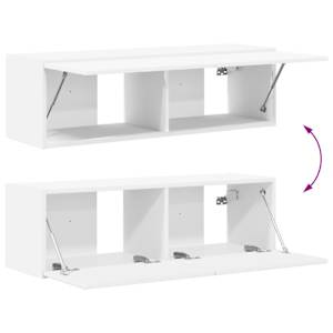 Sestava TV skříněk 4 pcs Bílá kompozitní dřevo - obrázek 12
