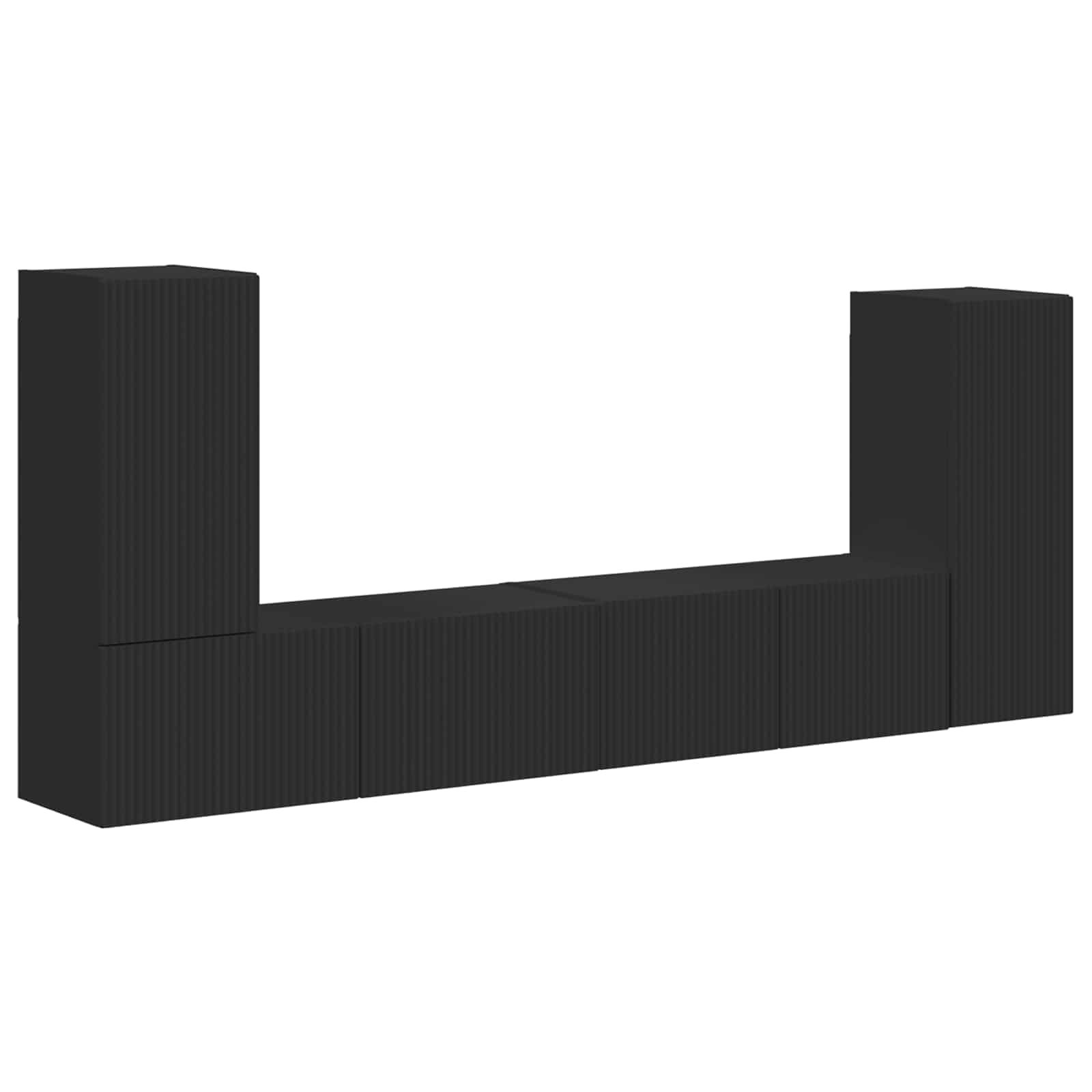 Thumbnail - vidaXL 4 pcs Schwarz