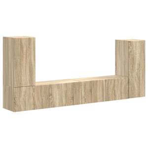 Sestava TV skříněk 4 pcs Sonoma dub kompozitní dřevo - obrázek 2