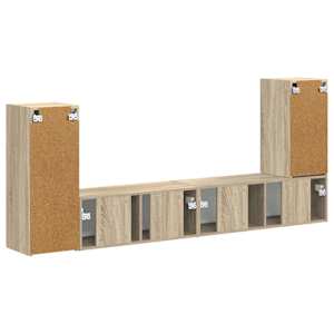 Sestava TV skříněk 4 pcs Sonoma dub kompozitní dřevo - obrázek 10