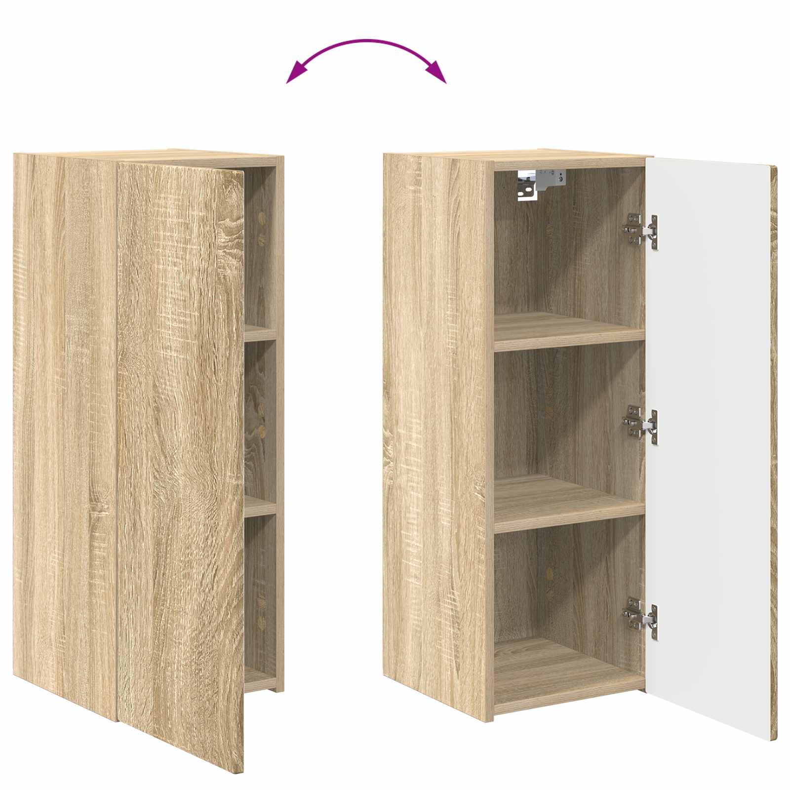 Sestava TV skříněk 4 pcs Sonoma dub kompozitní dřevo - obrázek 15