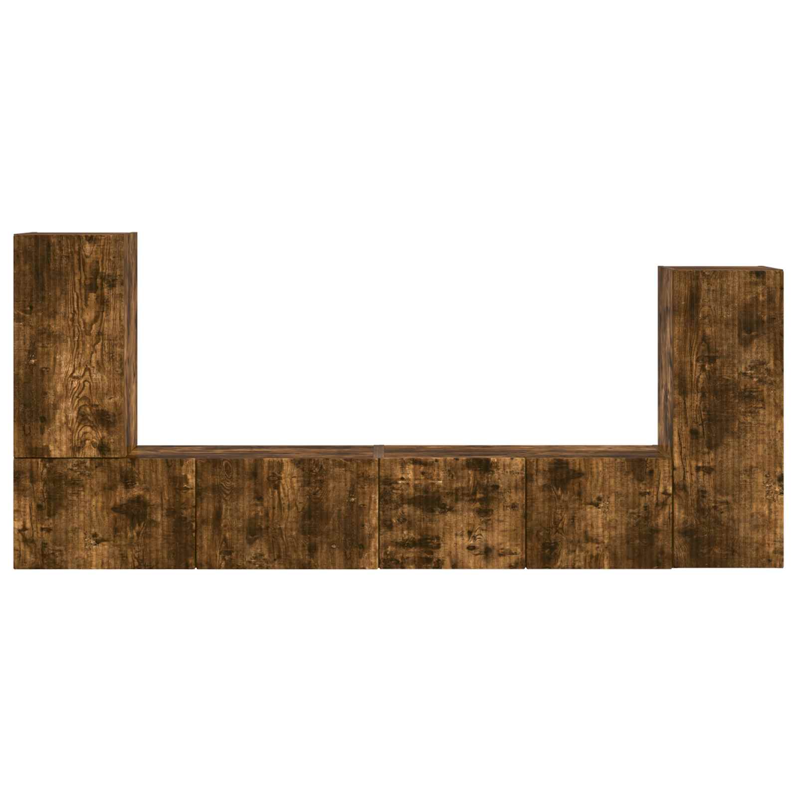 Telerikapi komplekt 4 pcs Suitsetatud tamm Tehispuit 55 Kõik vajalik sinu aeda ja koju! Telerikapi komplekt 4 pcs Suitsetatud tamm Tehispuit - Image 9