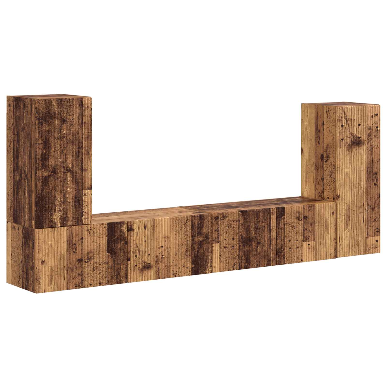 Komplet TV omaric 4 pcs Star les Konstruiran les - slika 2