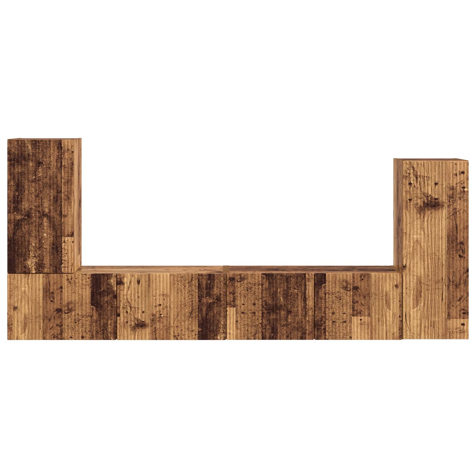 Komplet TV omaric 4 pcs Star les Konstruiran les - slika 9