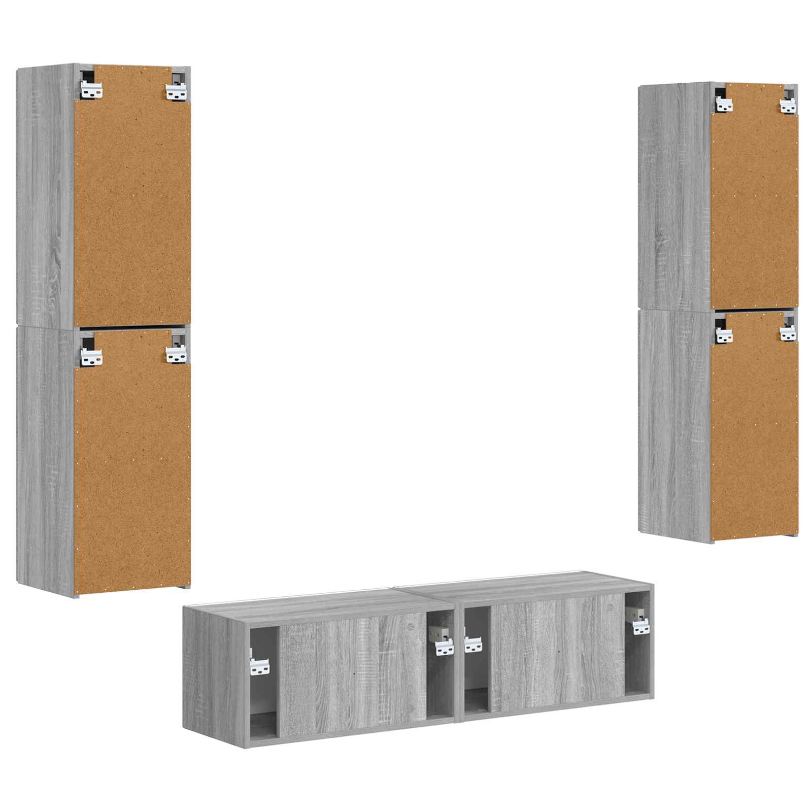 Telerikapi komplekt 6 pcs Hall Sonoma Tehispuit 8 Kõik vajalik sinu aeda ja koju! Telerikapi komplekt 6 pcs Hall Sonoma Tehispuit - Image 8