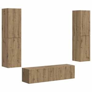 Sestava TV skříněk 6 pcs Artisanový dub kompozitní dřevo - obrázek 2