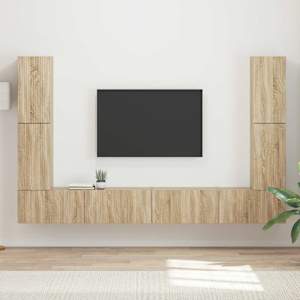 Komplet TV omaric 8 pcs Sonoma hrast Konstruiran les