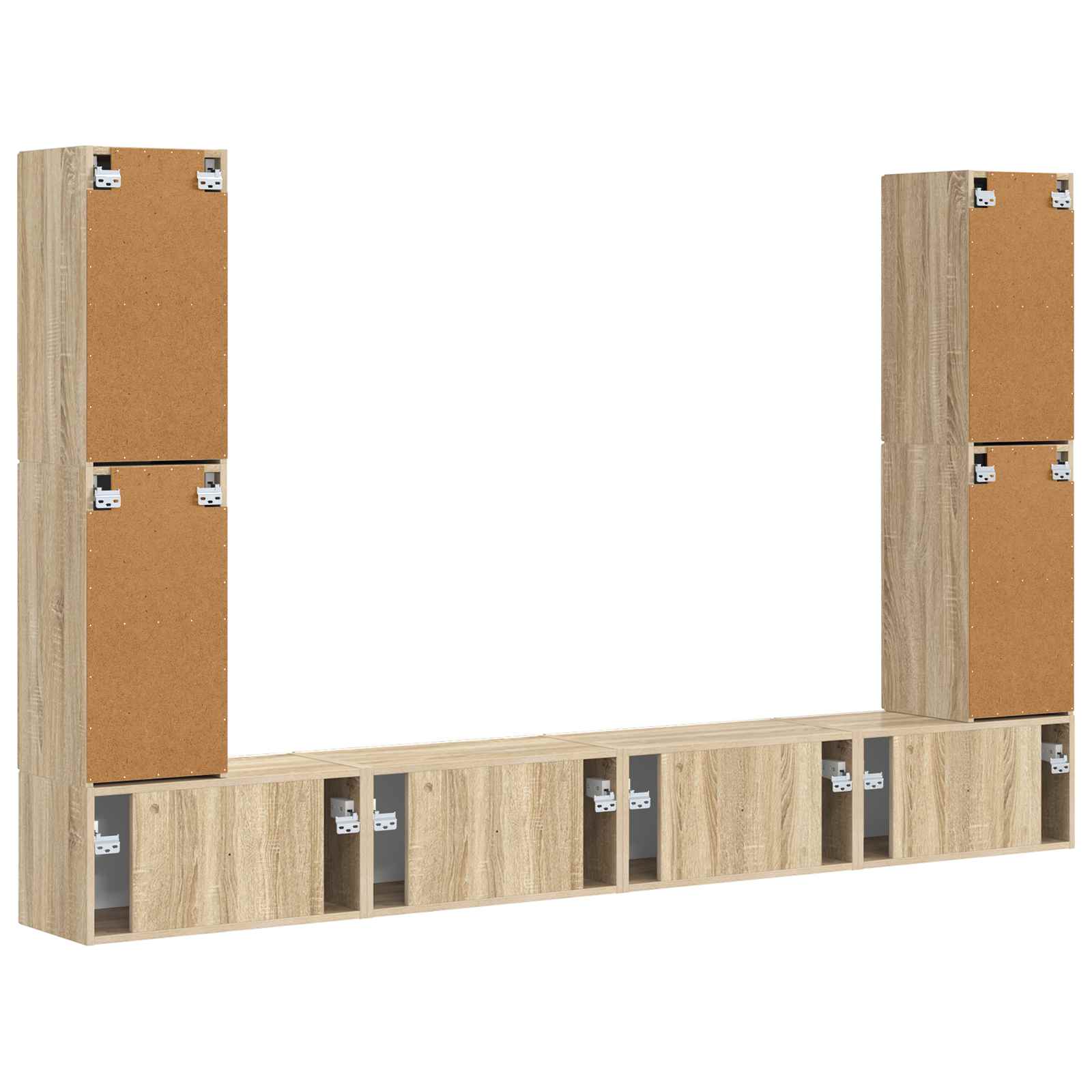 Telerikapi komplekt 8 pcs Sonoma tamm Tehispuit 8 Kõik vajalik sinu aeda ja koju! Telerikapi komplekt 8 pcs Sonoma tamm Tehispuit - Image 8