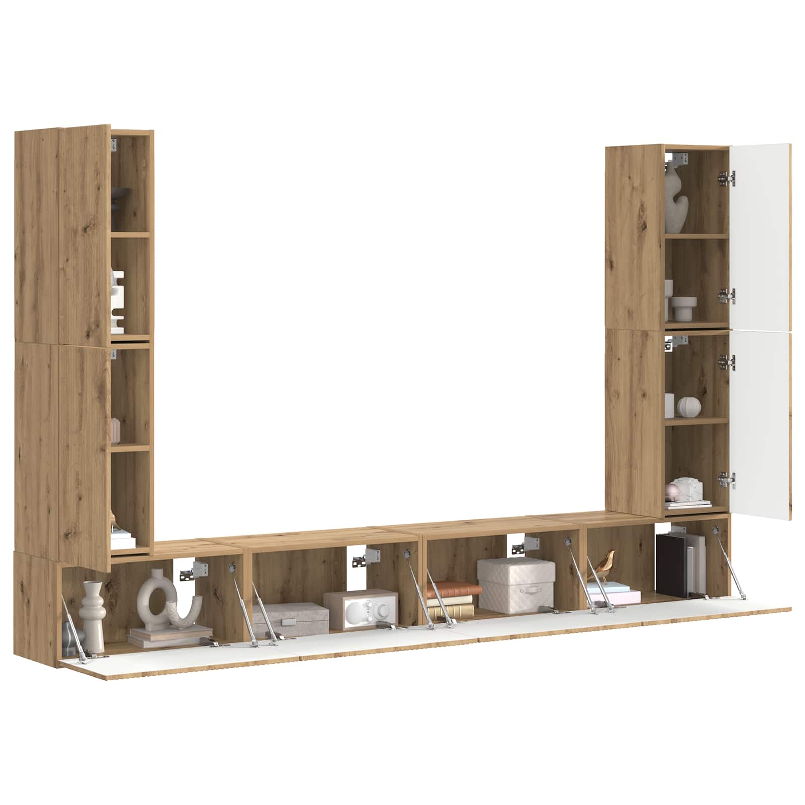 vidaXL 4 pcs Artisan Eiken