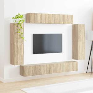 Televizní skříň 8 pcs Sonoma dub - obrázek 4