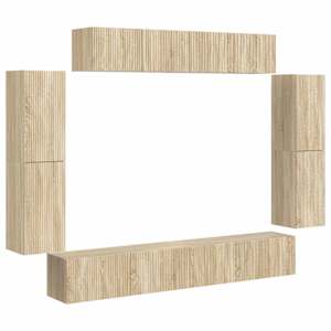 Televizní skříň 8 pcs Sonoma dub - obrázek 2