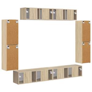 Televizní skříň 8 pcs Sonoma dub - obrázek 9