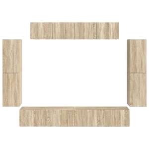 Televizní skříň 8 pcs Sonoma dub - obrázek 8