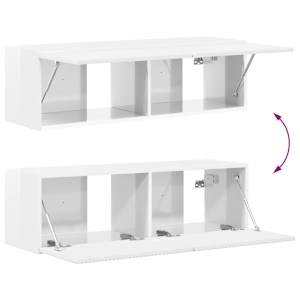 Televizní skříň 8 pcs Vysoce lesklá bílá - obrázek 11