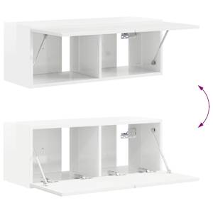 Televizní skříň 8 pcs Vysoce lesklá bílá - obrázek 12