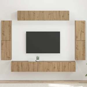 Televizní skříň 8 pcs Artisanový dub - obrázek 1