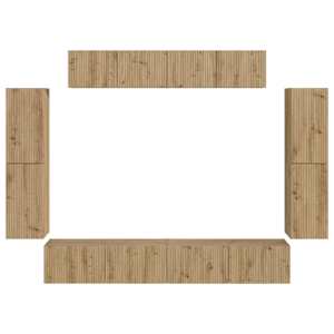 Televizní skříň 8 pcs Artisanový dub - obrázek 8