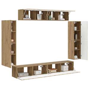 Televizní skříň 8 pcs Artisanový dub - obrázek 3