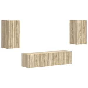 Sestava TV skříněk 4 pcs Sonoma dub kompozitní dřevo - obrázek 2