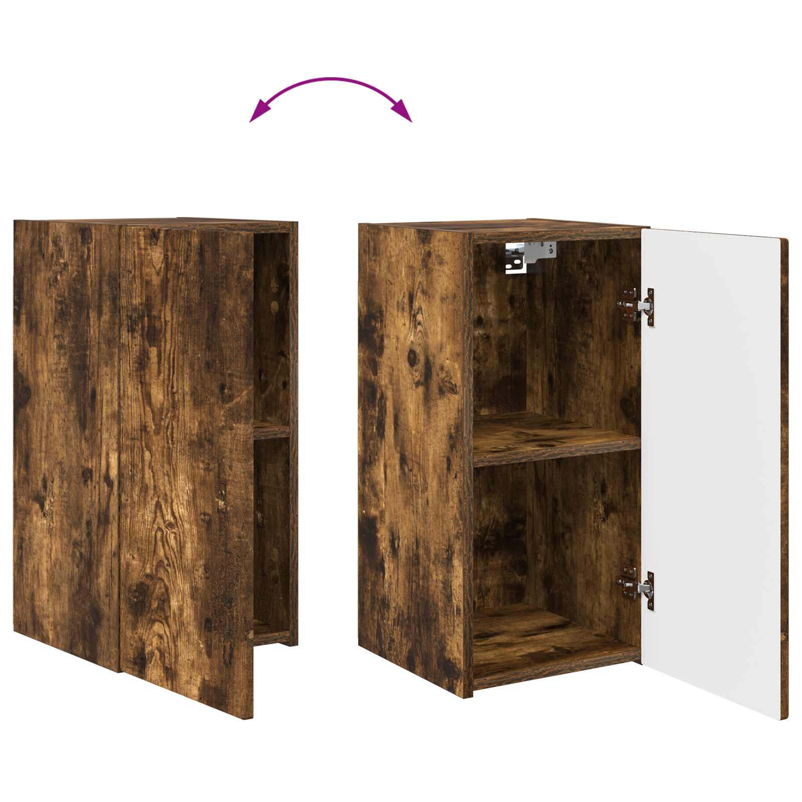 2 pcs Stejar fumuriu