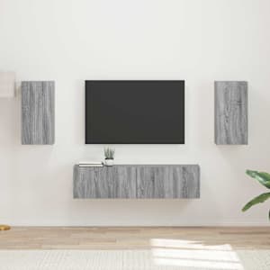 Sestava TV skříněk 4 pcs Šedá Sonoma kompozitní dřevo - obrázek 1