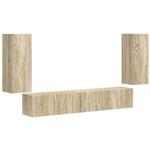 Sestava TV skříněk 4 pcs Sonoma dub kompozitní dřevo - obrázek 2