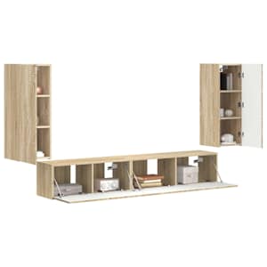 Sestava TV skříněk 4 pcs Sonoma dub kompozitní dřevo - obrázek 3