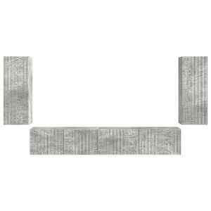 Sestava TV skříněk 4 pcs Betonově šedá kompozitní dřevo - obrázek 8