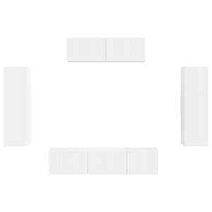 Televizní skříň 5 pcs Bílá - obrázek 8