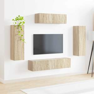 Televizní skříň 5 pcs Sonoma dub - obrázek 4